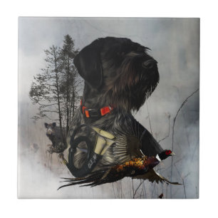 Deutsches Drahthaar Pointer Fliese