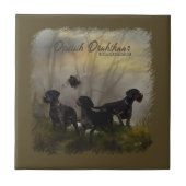 Deutsches Drahthaar Pointer Fliese (Vorderseite)