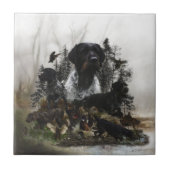 Deutsches Drahthaar Pointer Fliese (Vorderseite)