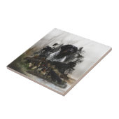 Deutsches Drahthaar Pointer Fliese (Seite)