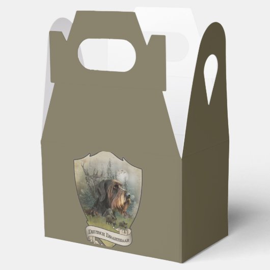Deutsches Drahthaar Pointer Geschenkschachtel (Geöffnet)