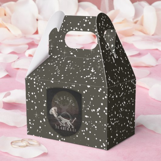 Deutsches Drahthaar Pointer Geschenkschachtel (Hochzeit)