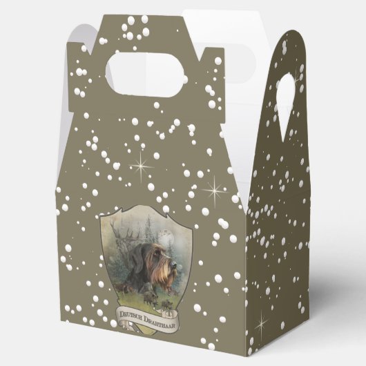 Deutsches Drahthaar Pointer Geschenkschachtel (Geöffnet)