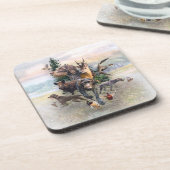 Deutsches Drahthaar Pointer Getränkeuntersetzer (Linke Seite)