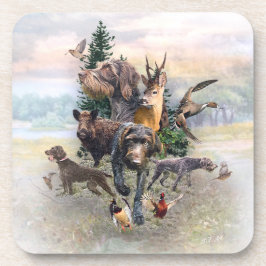 Deutsches Drahthaar Pointer Getränkeuntersetzer