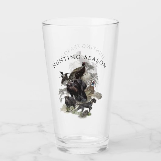 Deutsches Drahthaar Pointer Glas (Vorderseite)