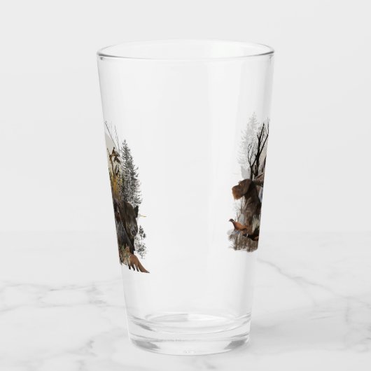 Deutsches Drahthaar Pointer Glas (Links)