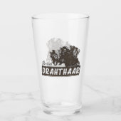 Deutsches Drahthaar Pointer Glas (Vorderseite)