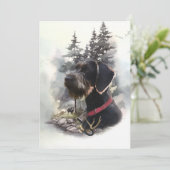 Deutsches Drahthaar Pointer, GWP Einladung (Stehend Vorderseite)