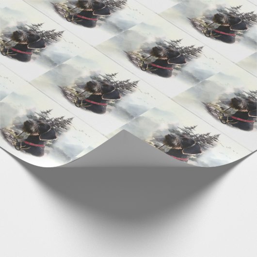 Deutsches Drahthaar Pointer, GWP Geschenkpapier (Ecke)