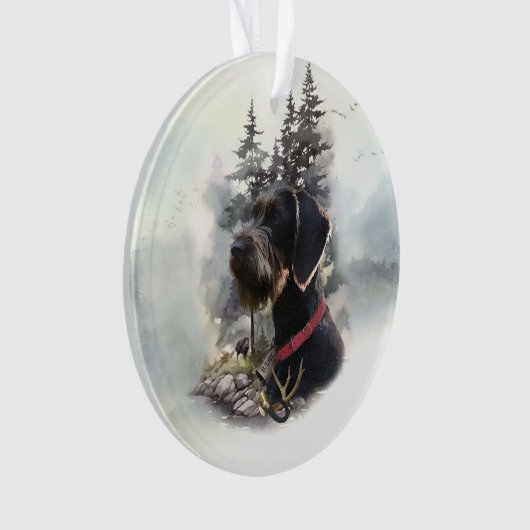 Deutsches Drahthaar Pointer, GWP Ornament (Vorderseite)