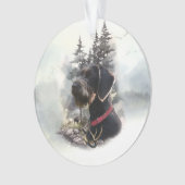 Deutsches Drahthaar Pointer, GWP Ornament (Vorderseite)