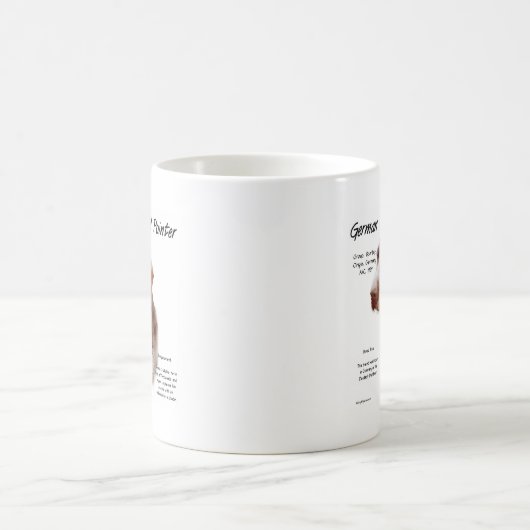 Deutsches Drahthaar Pointer History Design Kaffeetasse (Mittel)