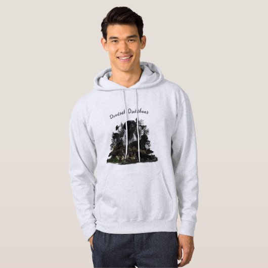 Deutsches Drahthaar Pointer Hoodie (Vorne ganz)