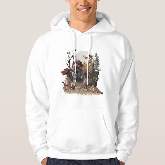 Deutsches Drahthaar Pointer Hoodie (Vorderseite)
