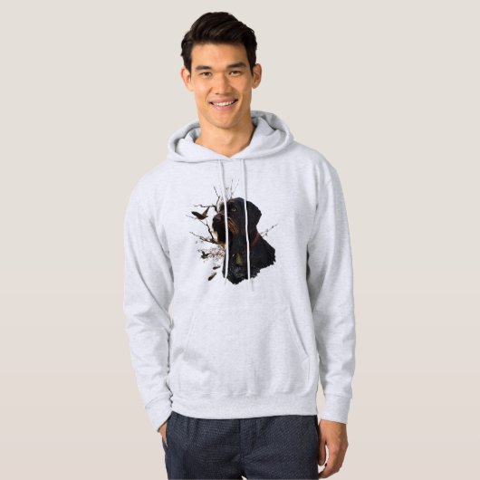 Deutsches Drahthaar Pointer Hoodie (Vorne ganz)