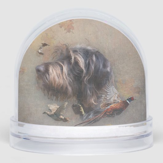 Deutsches Drahthaar Pointer, Jagd Schneekugeln (Vorderseite)