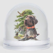 Deutsches Drahthaar Pointer, Jagd Schneekugeln (Vorderseite)