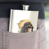 Deutsches Drahthaar Pointer jagen eine Ente Kaffee Flachmann (Beispiel)