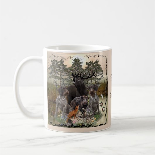 Deutsches Drahthaar Pointer Kaffeetasse (Links)