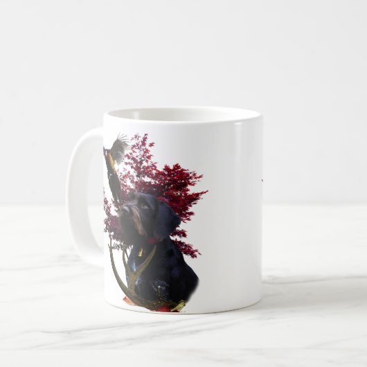 Deutsches Drahthaar Pointer Kaffeetasse (Vorderseite Links)