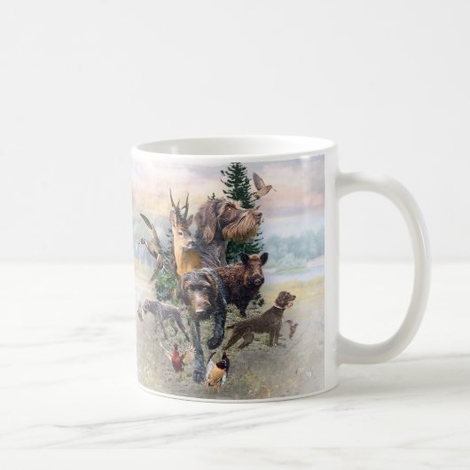 Deutsches Drahthaar Pointer Kaffeetasse (Rechts)