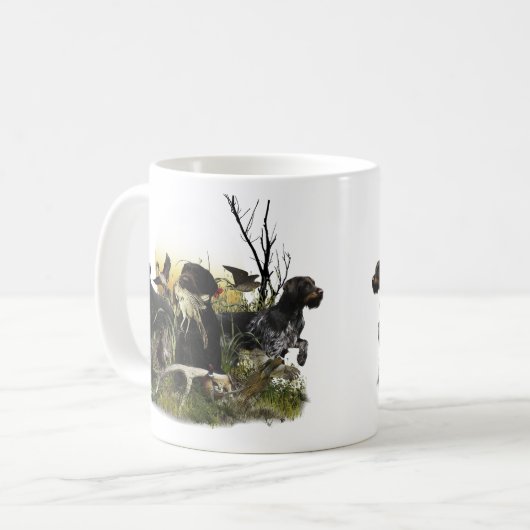 Deutsches Drahthaar Pointer Kaffeetasse (Vorderseite Links)