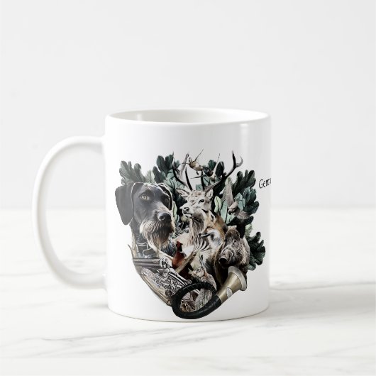 Deutsches Drahthaar Pointer Kaffeetasse (Links)