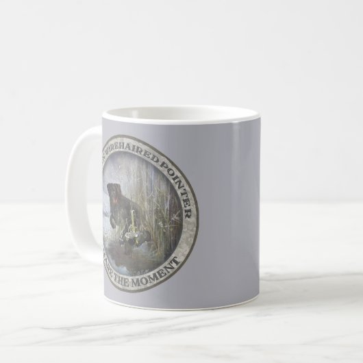 Deutsches Drahthaar Pointer Kaffeetasse (Vorderseite Links)