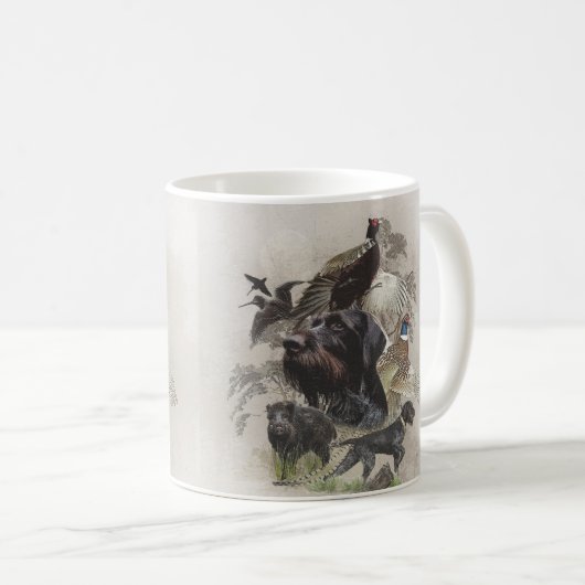Deutsches Drahthaar Pointer Kaffeetasse (VorderseiteRechts)