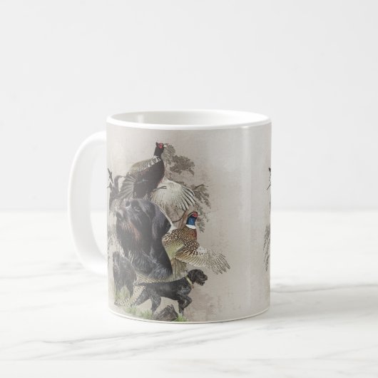 Deutsches Drahthaar Pointer Kaffeetasse (Vorderseite Links)