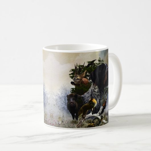 Deutsches Drahthaar Pointer Kaffeetasse (VorderseiteRechts)
