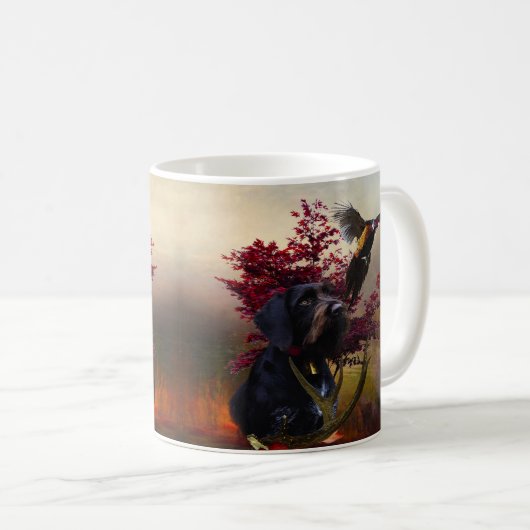 Deutsches Drahthaar Pointer Kaffeetasse (VorderseiteRechts)
