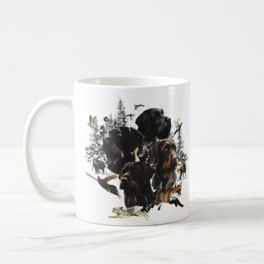 Deutsches Drahthaar Pointer Kaffeetasse (Links)