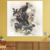 Deutsches Drahthaar Pointer, Kontinentaldeutsch Leinwanddruck (Insitu (Wohnzimmer))