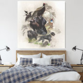 Deutsches Drahthaar Pointer, Kontinentaldeutsch Leinwanddruck (Insitu (Schlafzimmer))