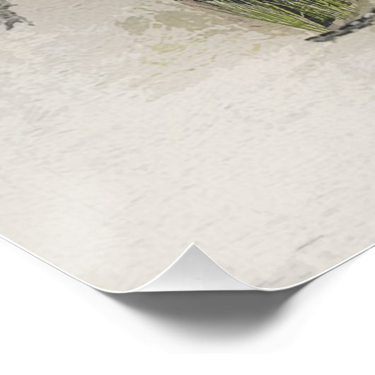 Deutsches Drahthaar Pointer, Kontinentaldeutsch Poster (Ecke)