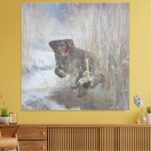 Deutsches Drahthaar Pointer Leinwanddruck (Insitu (Wohnzimmer))