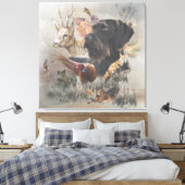 Deutsches Drahthaar Pointer Leinwanddruck (Insitu (Schlafzimmer))