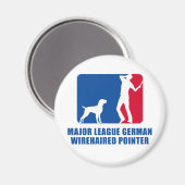 Deutsches Drahthaar Pointer Magnet (Vorderseite/Rückseite)