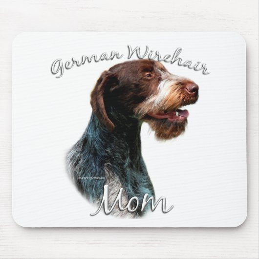 Deutsches Drahthaar Pointer Mama 2 Mousepad (Vorne)