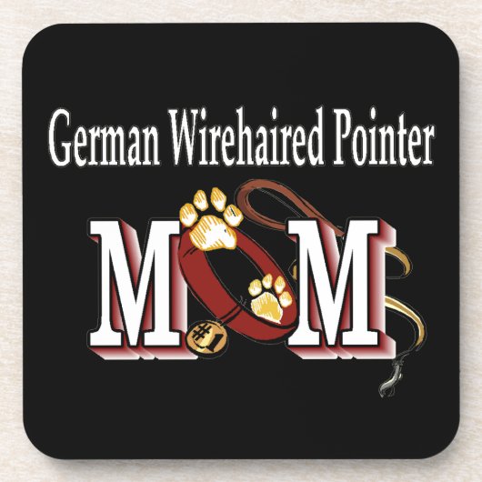 Deutsches Drahthaar Pointer Mama Geschenke Untersetzer (Vorderseite)
