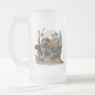 Deutsches Drahthaar Pointer Mattglas Bierglas