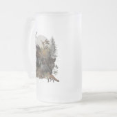 Deutsches Drahthaar Pointer Mattglas Bierglas (Vorderseite Links)