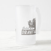 Deutsches Drahthaar Pointer Mattglas Bierglas (VorderseiteRechts)