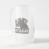 Deutsches Drahthaar Pointer Mattglas Bierglas (Vorderseite Links)