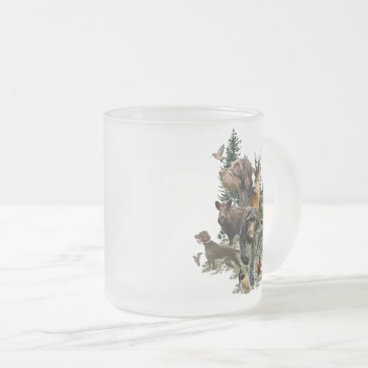 Deutsches Drahthaar Pointer Mattglastasse (VorderseiteRechts)