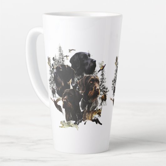 Deutsches Drahthaar Pointer Milchtasse (Linke Ecke)