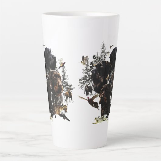 Deutsches Drahthaar Pointer Milchtasse (Vorderseite)