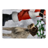 Deutsches Drahthaar Pointer mit Weihnachten Magnet (Horizontal)